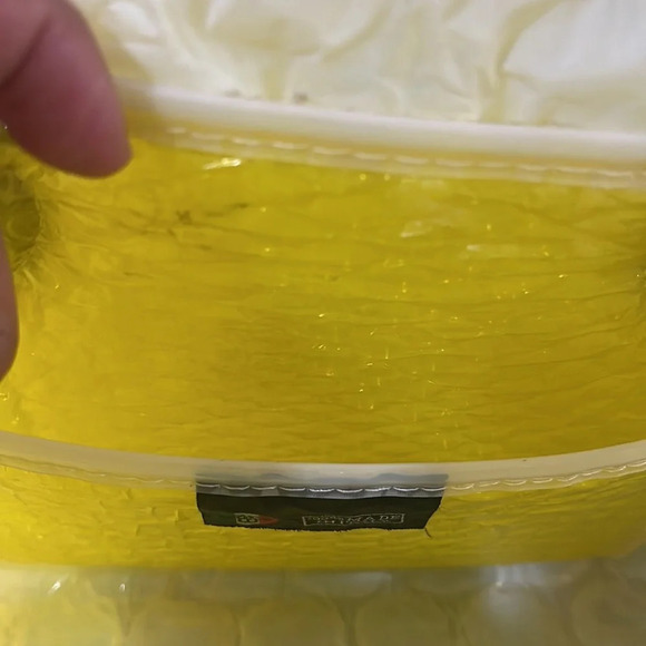 Big Bubble Bag BBB Made in Italy Yellow Bubble Wrap Handbag Y2K  Eco friendly - Picture 13 of 17